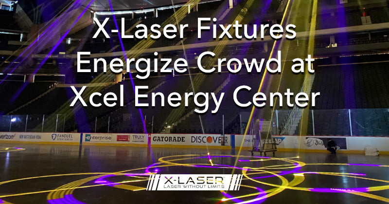 X-Laser fixtures energize Minnesota Wild fans at Xcel Energy Center