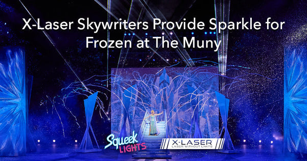 X-Laser Skywriters Provide Sparkle for Frozen at The Muny