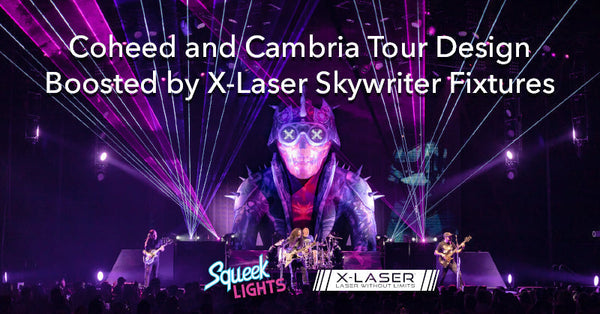 Coheed and Cambria Tour Design Boosted by X-Laser Skywriter Fixtures