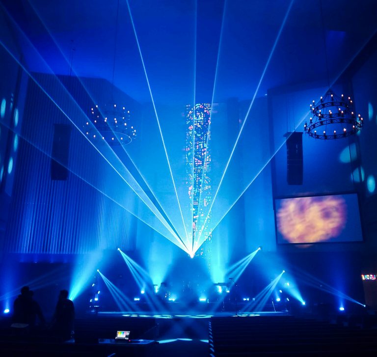 5 Words Media is bringing laser to houses of worship