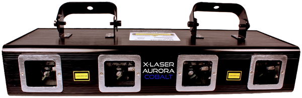 Aurora Cobalt Quad-Head Blue DJ Laser