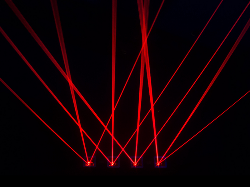 Aurora Crimson Quad-Head Red DJ Laser