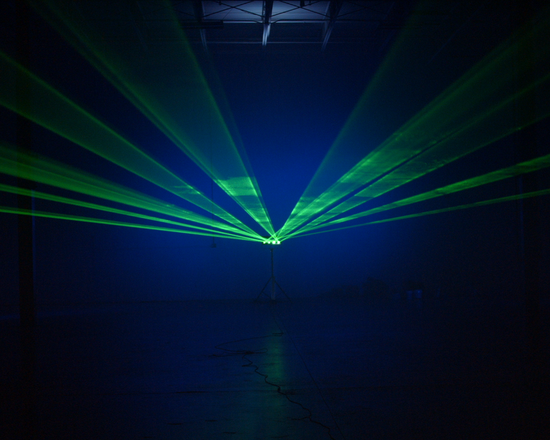 Aurora Emerald Quad-Head Green DJ Laser