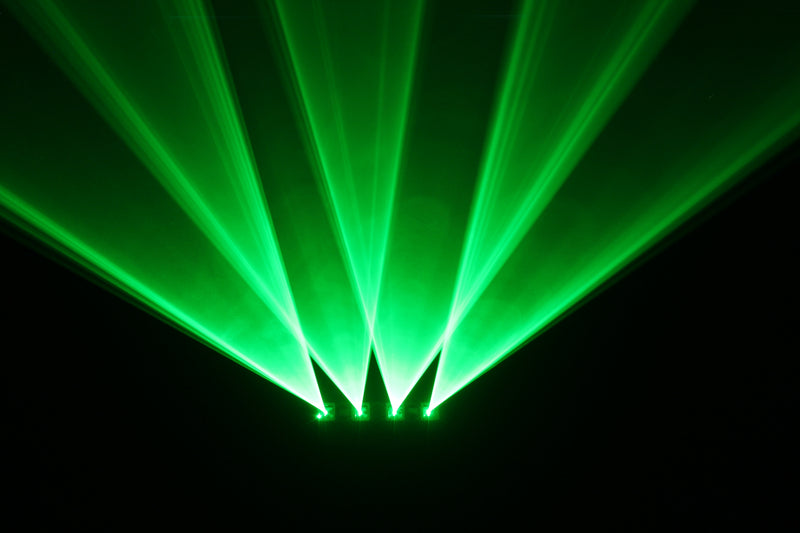 Aurora Emerald Quad-Head Green DJ Laser