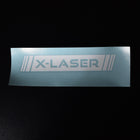 X-Laser sticker (white, clear)