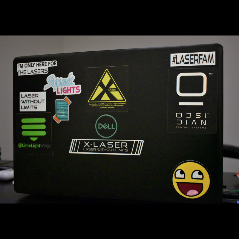 X-Laser 4" x 6" sticker sheet